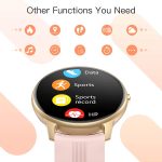 AGPTEK Smart Watch for Women, Smartwatch for Android and iOS Phones IP68 Waterproof Activity Tracker with Full Touch Color Screen Heart Rate Monitor Pedometer Sleep Monitor, Pink - Image 7